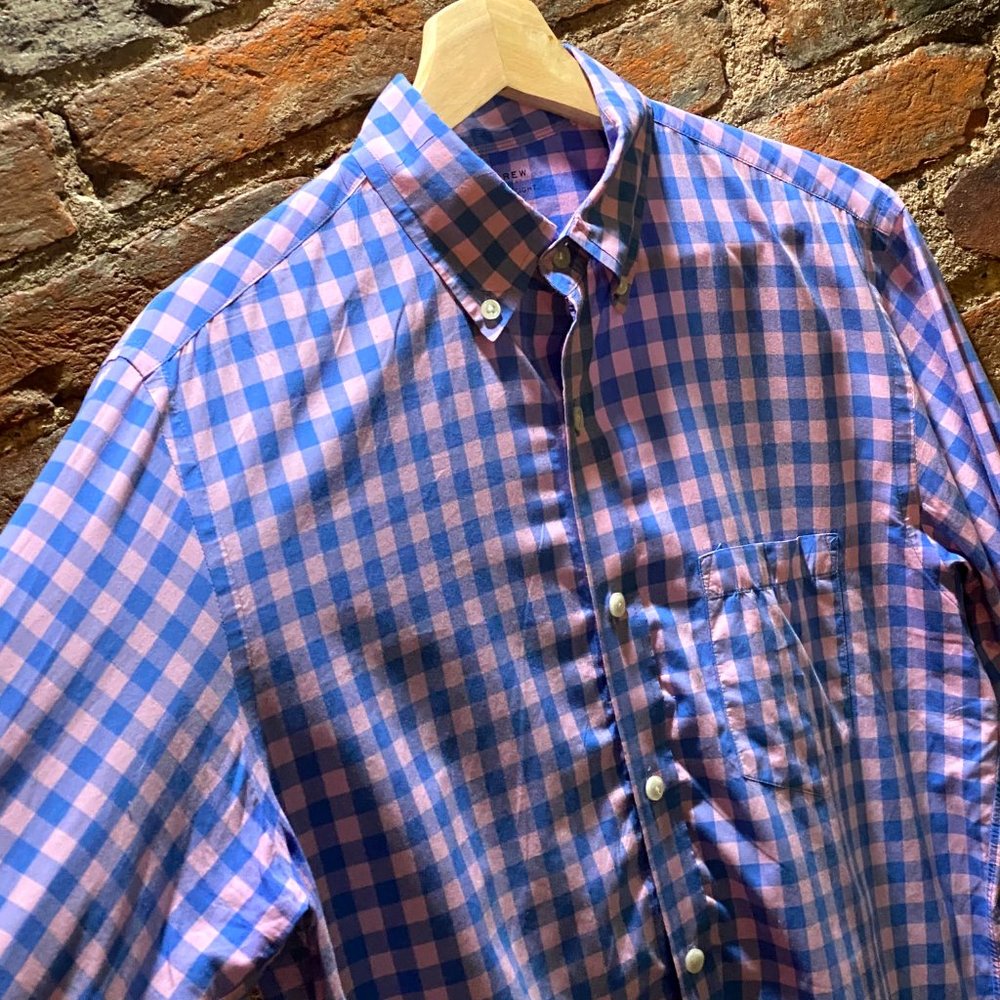 J Crew Light Plaid Button Down - image 2